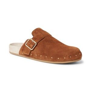 NWT Loeffler Randall Jayden Suede Studded Clogs